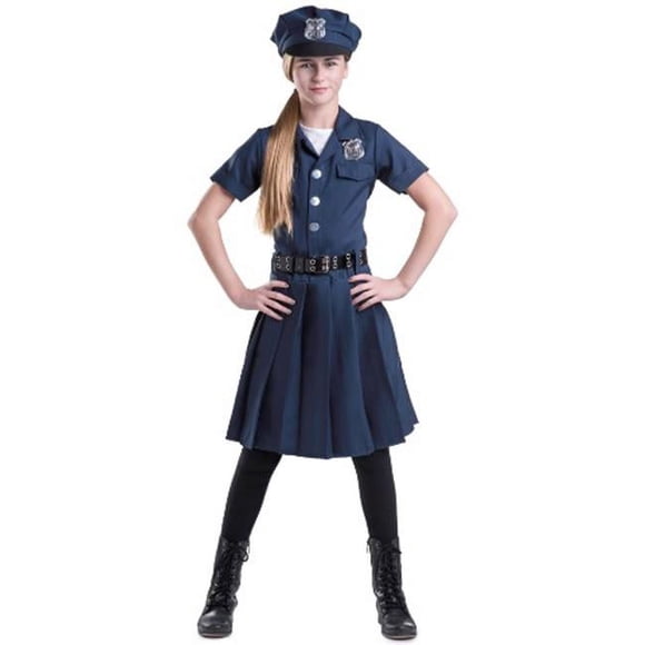 Dress Up America 855-S Girls Police Officer Costume, Small - Age 4 to 6