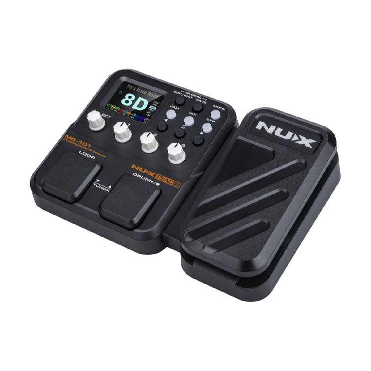 NUX MG-101 Multi-Effects and Amp Modeler Effects Pedal Black