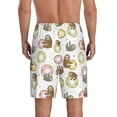 thumbnail image 2 of Yiaed Donut Sloth for Men's Soft Sleep Pajama Short Lounging Pajama Shorts-Medium, 2 of 8