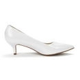 thumbnail image 4 of Dream Pairs Women's Low Heel D'Orsay Pointed Toe Pump Shoes Wedding Party Shoes, 4 of 7