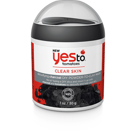 Yes To Tomatoes Detoxifying Charcoal DIY Mask Powder-To-Clay Charcoal Face Mask 1