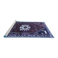 thumbnail image 2 of Ahgly Company Machine Washable Indoor Rectangle Persian Blue Traditional Area Rugs, 8' x 12', 2 of 4