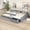 Gray#2, variant on Twin Size Adjustable Bed Base, Upholstered Double Twin Size Daybed with Trundle and Drawer, Beige, Beige Bed Frames,Plywood,Upholstered Platform Bed Frames