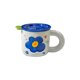 thumbnail image 1 of Taza de Cerámica Inteprter con Tapa Patrón de flores color azul, 1 of 6