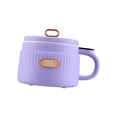 thumbnail image 3 of Olla arrocera pequeña, olla eléctrica de 110V y 1,6 L, olla antiadherente, cocina de fideos para dormitorio de viaje, para 1-2 personas Violeta, 3 of 10