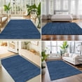thumbnail image 5 of Slate Blue Washable Area Rugs 2.7'x5', Country Vintage Minimalist Solid Color Backdrop Washable Throw Living Room Rug Non-Slip Sturdy Edge Binding Carpet for Indoor Entryway Bedside Kitchen, 5 of 9