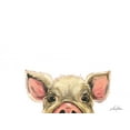 thumbnail image 2 of Keller, Lee 18x15 White Modern Wood Framed Museum Art Print Titled - Peeking Pig, 2 of 4