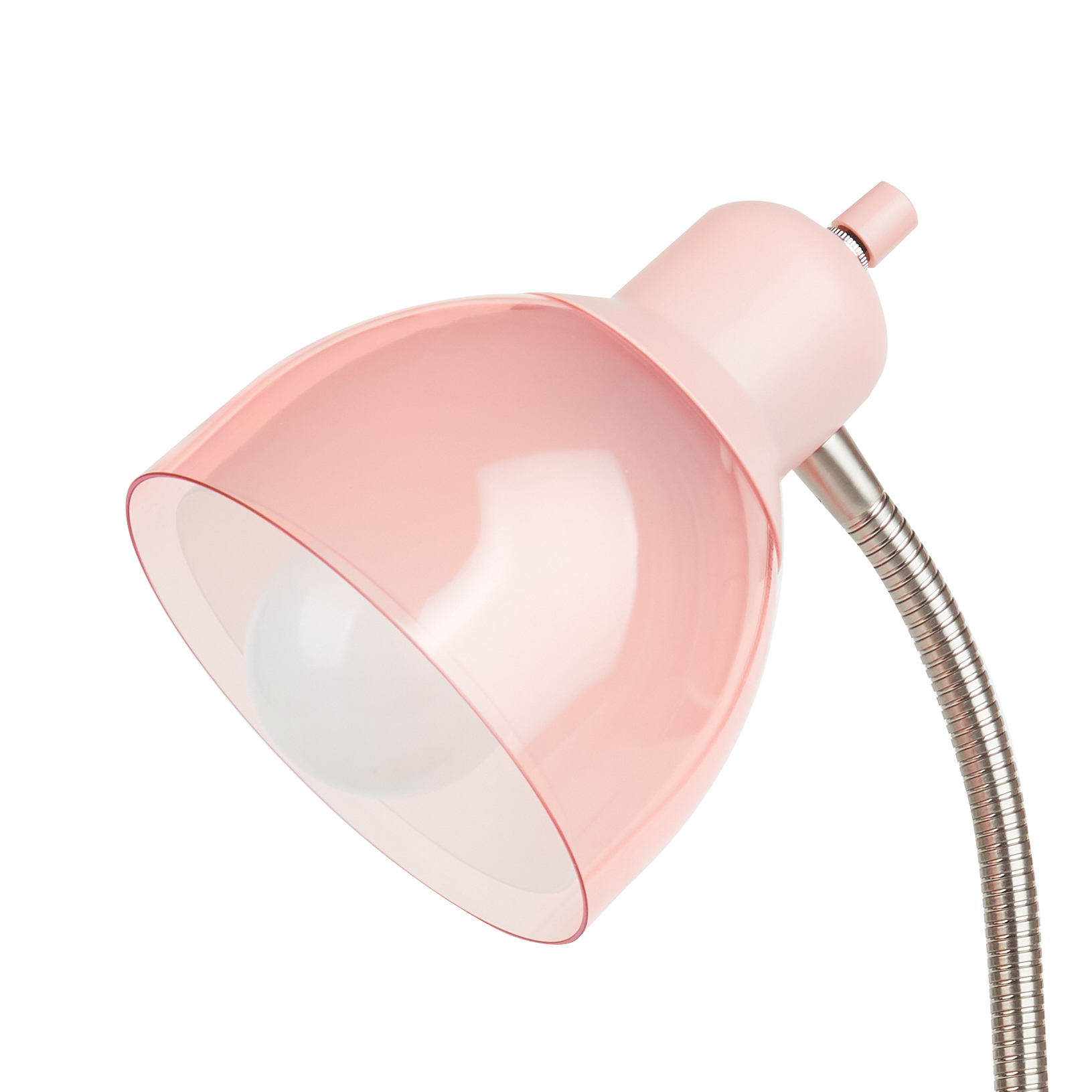 Mainstays Multi-Purpose Organizer Task Lamp, Blush