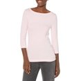 thumbnail image 1 of walmart Essentials Womens 3/4 Sleeve Boatneck T-Shirt, 1 of 8