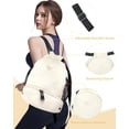 thumbnail image 4 of Mochila con Cordón RHDZO para Gimnasio con Compartimento para Zapatos, Beige, 4 of 7