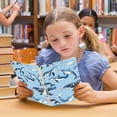 thumbnail image 6 of Blue with Whales Ring Binder Notebook Journey Note Diary College Ruled Spiral Notebook Study Loose Leaf Paper A5 60 Pages, 6 of 8