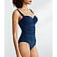 thumbnail image 4 of Bleu Rod Beattie NAVY Kore Shirred Underwire One-Piece Swimsuit, US 14, 4 of 4