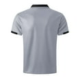 thumbnail image 3 of Gubotare Mens Polo Shirts Casual Short Sleeve Button Down Polo Shirt Classic Golf Shirts (GY2,XL), 3 of 4