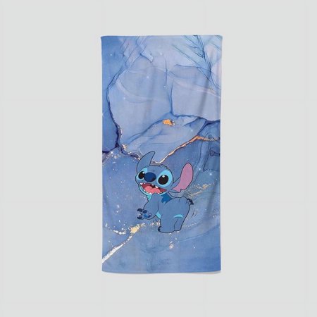 Lilo and Stitch's unique single-sided towel is a personalized gift for fans, perfect for fitness, yoga, boxing, and sunbathing. It measures 13.8"x28.7".