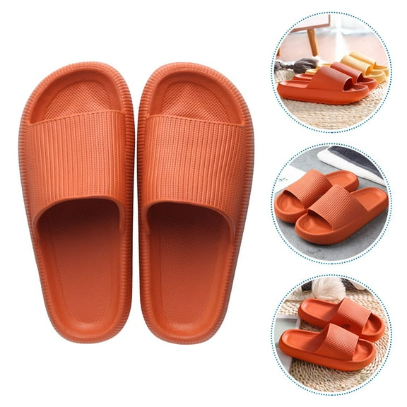 RENACLIPY women shower shoes Slide Sandal Orange 1 Pair