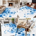 thumbnail image 5 of Blue Gradient Area Rugs 8'x10', Washable Small Throw Rugs for Living Room Patio, Abstract Polka Dots Vintage Modern Art Indoor Outdoor Rug Non-Slip Low Pile Carpet Runner Reversible Floor Mats, 5 of 8