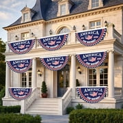 Front Porch Decorations Outdoor Usa 250Th Anniversary Flag 18X36 Inch Patriotic Decor for Front Yard Porch Entrance 4Th of July Party Hanging Decor