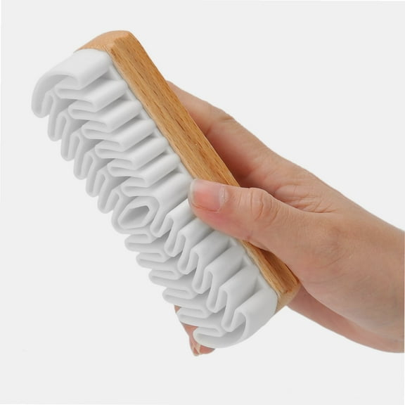 Suede Brush,Natural Crepe Wood Brush Suede Nubuck Shoes Jackets Brush Leather Stain Cleaner Fiamme Luxury Leather Care for Shoe Care