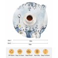 thumbnail image 6 of 15 Inch Round Placemats Set of 6, Fall Coastal Non Slip Heat Insulation PP Table Mats, Thanksgiving Blue White Pumpkin Eucalyptus Washable Place Mats for Kitchen Dining Party Table Decor, 6 of 7