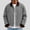 Gray, variant on Mens Casual Chore Jacket Contrast Corduroy Collar Button Down Lightweight Coat with Patch Pockets Vintage Workwear Outerwear Green XL