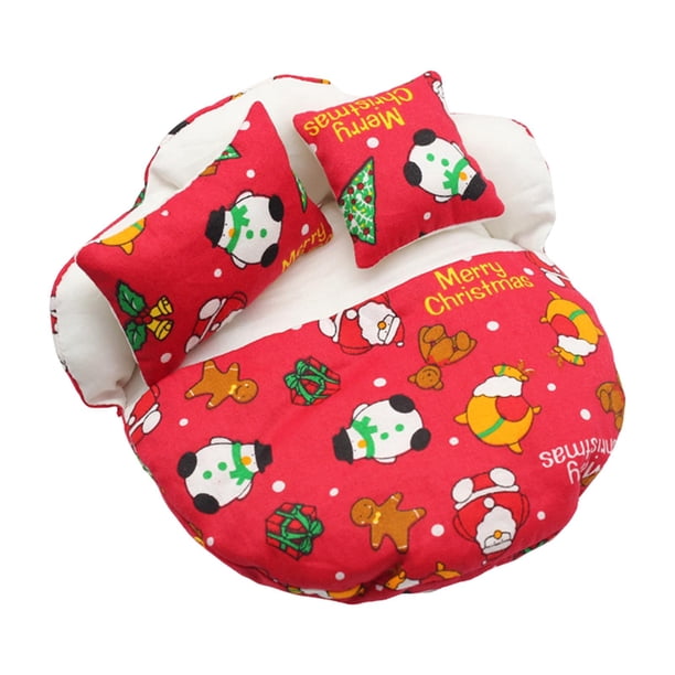 Mini de dormir para , ropa forma forma forma almohadas DIY, 1:12 para Ob11, accesorios para , jardín de hadas, decor rojo CUTICAT ropa de cama de muñeca redonda