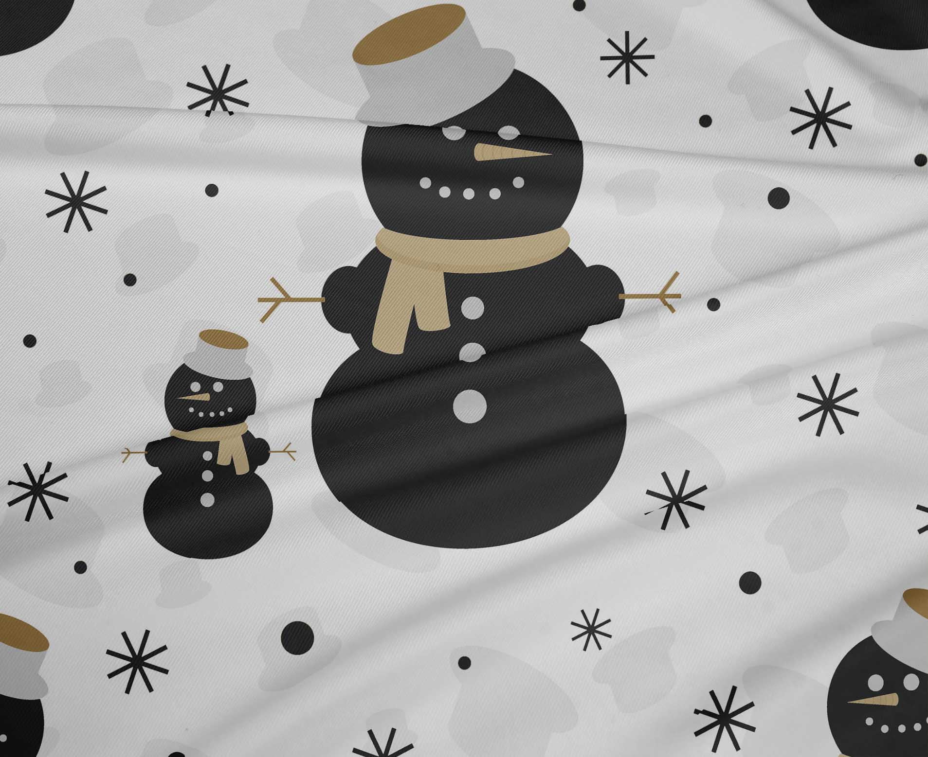 oneOone Polyester Spandex White Fabric Merry Christmas Quilting Supplies Print Sewing Fabric By The Yard 56 Inch Wide