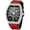 8122 Red Silver, variant on Fashion Hip Hop Men's Crystal Watch Bling Bling Watch Rectangle Case Stainless Steel Quartz Analog Bracelet Wristwatch