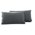 thumbnail image 1 of 2Pcs Solid Color Pillowcase No-Pilling Fine Workmanship Comfortable Delicate Fashion Standard Size Polyester Cotton Bedding Set Plain Color Pillowcase for Bedroom, 1 of 7