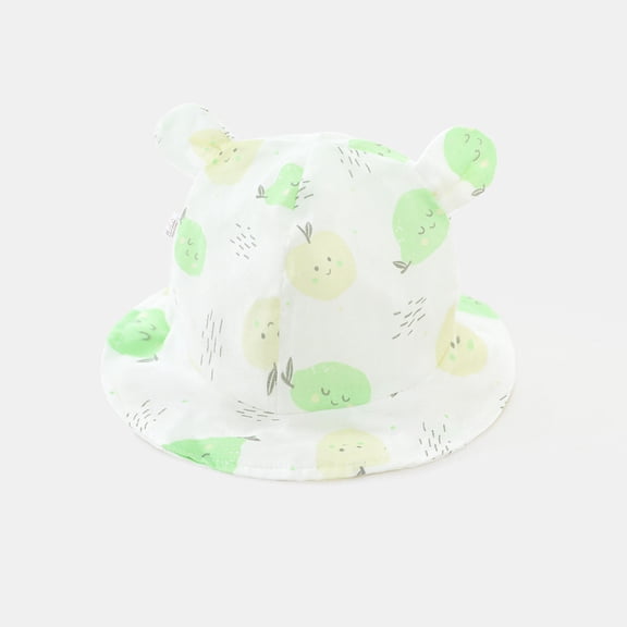 Gzbliryd Cute Summer Beach Sun Hat Summer Upf 50 Summer Hat for Boys Girls Baseball Cap Hat (Light Green,0-3 Months)