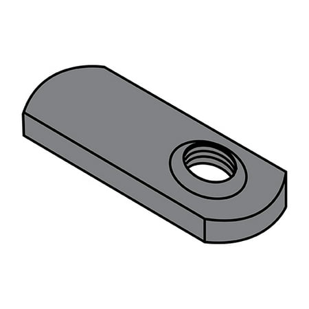 

6-32 Spot Weld Offset Hole Tab Weld Nut Plain (Pack Qty 1 000) BC-06NWS1