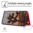 thumbnail image 3 of FIEWESEY for Samsung Galaxy S22 Ultra Wallet Case with Card Holder, PU Leather Kickstand Card Slots Case, Double Magnetic Clasp Durable Shockproof Cover for Samsung Galaxy S22 Ultra(Red), 3 of 9