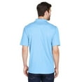 thumbnail image 2 of UltraClub 8210 Mens Cool & Dry Mesh Pique Polo Columbia Blue Medium, 2 of 3