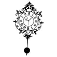 thumbnail image 4 of Reloj de pared con péndulo oscilante, números , decoración del hogar, regalo, fácil de leer, sin , silencioso para baño, cocina de, 4 of 9