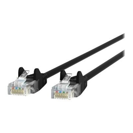 Belkin - Patch cable - RJ-45 (M) to RJ-45 (M) - 25 ft - UTP - CAT 5e - molded, snagless - black - for Omniview SMB 1x16, SMB 1x8; OmniView IP 5000HQ; OmniView SMB CAT5 KVM Switch