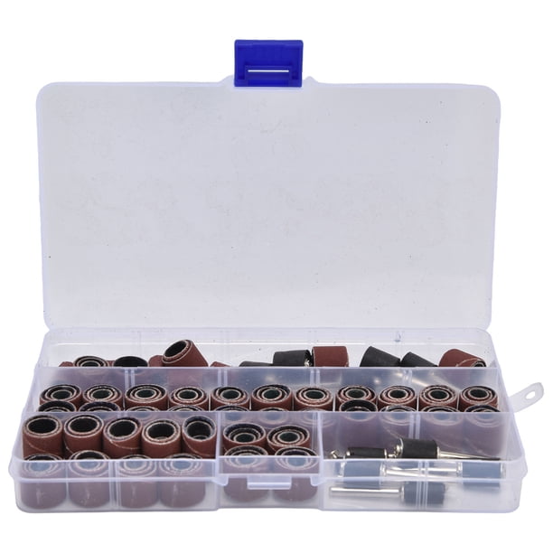 Kit de tambor de lijado, juego de tambor de lijado de 132 piezas Accesorios para herramientas rotativas Mangas de lijado Mandriles de tambor Los mejores materiales