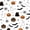 White Orange Black, variant on Homewish Cartoon Halloween Ghost Pumpkin Twin Quilt Set,Candy Corn Print Twin Coverlet Set,Purple Orange White,2-Piece