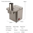 thumbnail image 4 of YILIKISS Heavy Duty Vegetable Chopper Cutter Commercial Vegetable Dicer 3 Grid Blades top, 4 of 14