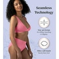 thumbnail image 2 of Attributes 5-Pack Women's Seamless Briefs, Panties Para Mujeres, Underwear, Grey/Rose/White/Pink/Sepia, X-Large, 2 of 4