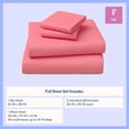 thumbnail image 4 of Mainstays Kids Microfiber Bed Sheet Set, Full, Pink, 4 Pieces, 4 of 10
