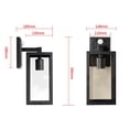 thumbnail image 3 of DPTALR 22 Inch Outdoor Wall Light, Large Size Wall Light For Patio Wall Mount Light With Glass Shade, Outdoor Porch Wall Light With E26 Bulb Socket, 1 Pack, 3 of 9