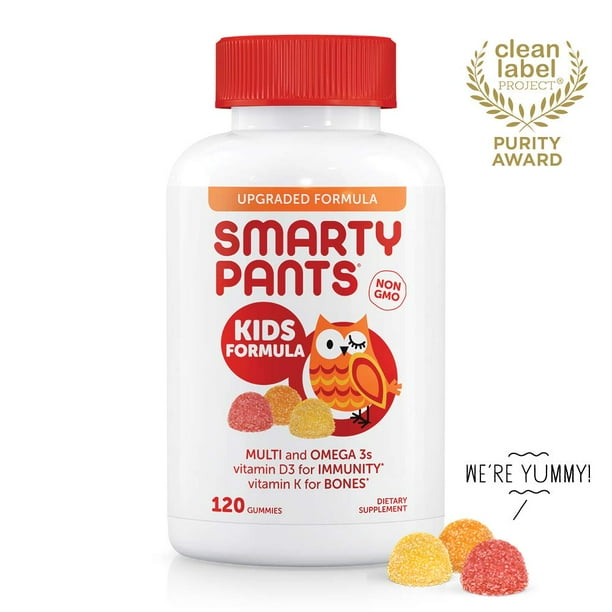 Smarty Pants Kids Formula Multi & Omega 3s Vitamin D3 Immunity Vitamin