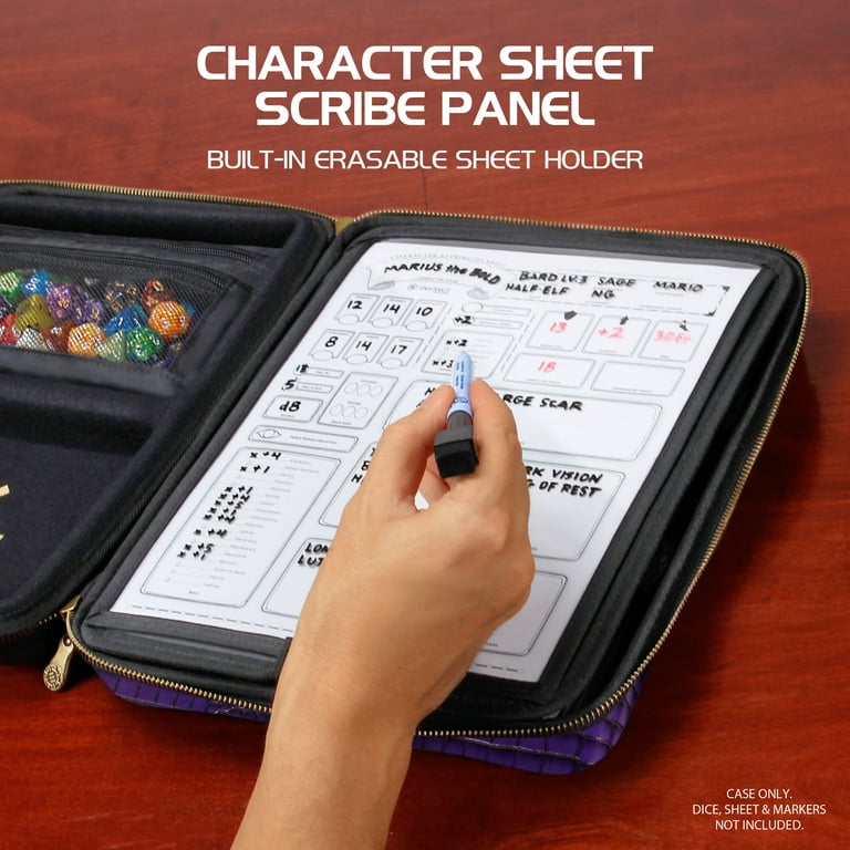dnd card binder LYNX Faux-Leather Trading 2 large (3.5x5) card pages will fit your full set of Dungeons and Dragons Monster Cards D&D Reusable Character Sheet Binder