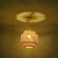 thumbnail image 2 of ZXNYH Rattan Pendant Lights, Large Wicker Chandelier Hand-Woven Boho Pendant Light Rattan Basket Hanging Light for Dining Room Kitchen Island Living Room, 2 of 7