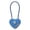 Blue, variant on Small Combination Lock For Locker, Heart-Shaped Cable Padlock For Luggage, Suitcase, Gym Locker, Backpack Zipper, Cabinet, Box, Fence Gate, Travel Outdoor Use