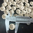 thumbnail image 2 of yeuweold 100pcs Wooden Handmade Buttons, Assorted Wooden Sewing Buttons, 20mm, 2 of 4