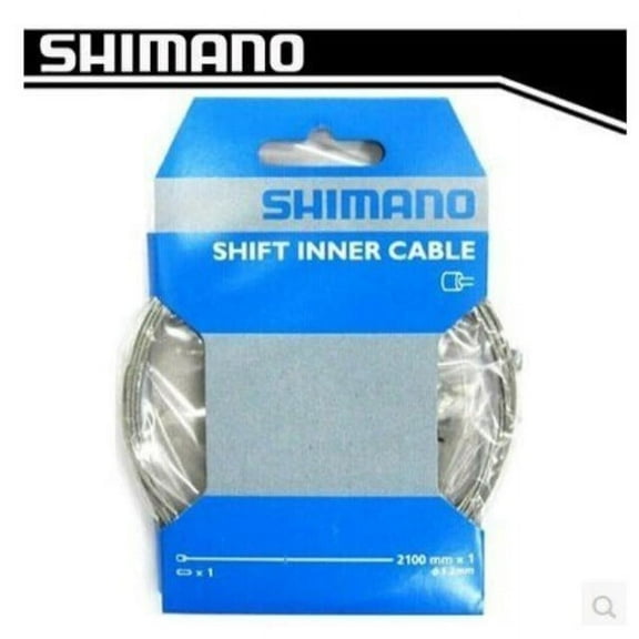 2 Pcs Shimano Standard Zinc-coated Derailleur Cable Shift Cable(1.2x2100-mm)