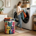thumbnail image 4 of Tong Large Laundry Hamper With Lid And Handles For Bedroom Bathroom Closet Storage Organizer, 4 of 5
