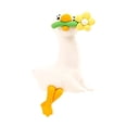 thumbnail image 2 of Cute White Duck Car Dashboard Ornament Resin Figurine Auto Center Console Screen Decor, Adorable Vehicle Interior Desktop Display Decoration, 2 of 9