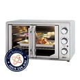 thumbnail image 3 of Oster® Horno, con Freidora de Aire y Recubrimiento Interno Antiadherente para una Fácil Limpieza, Extra grande con 42 Litros de Capacidad, con Puertas Estilo Francés, Plateado, 3 of 5