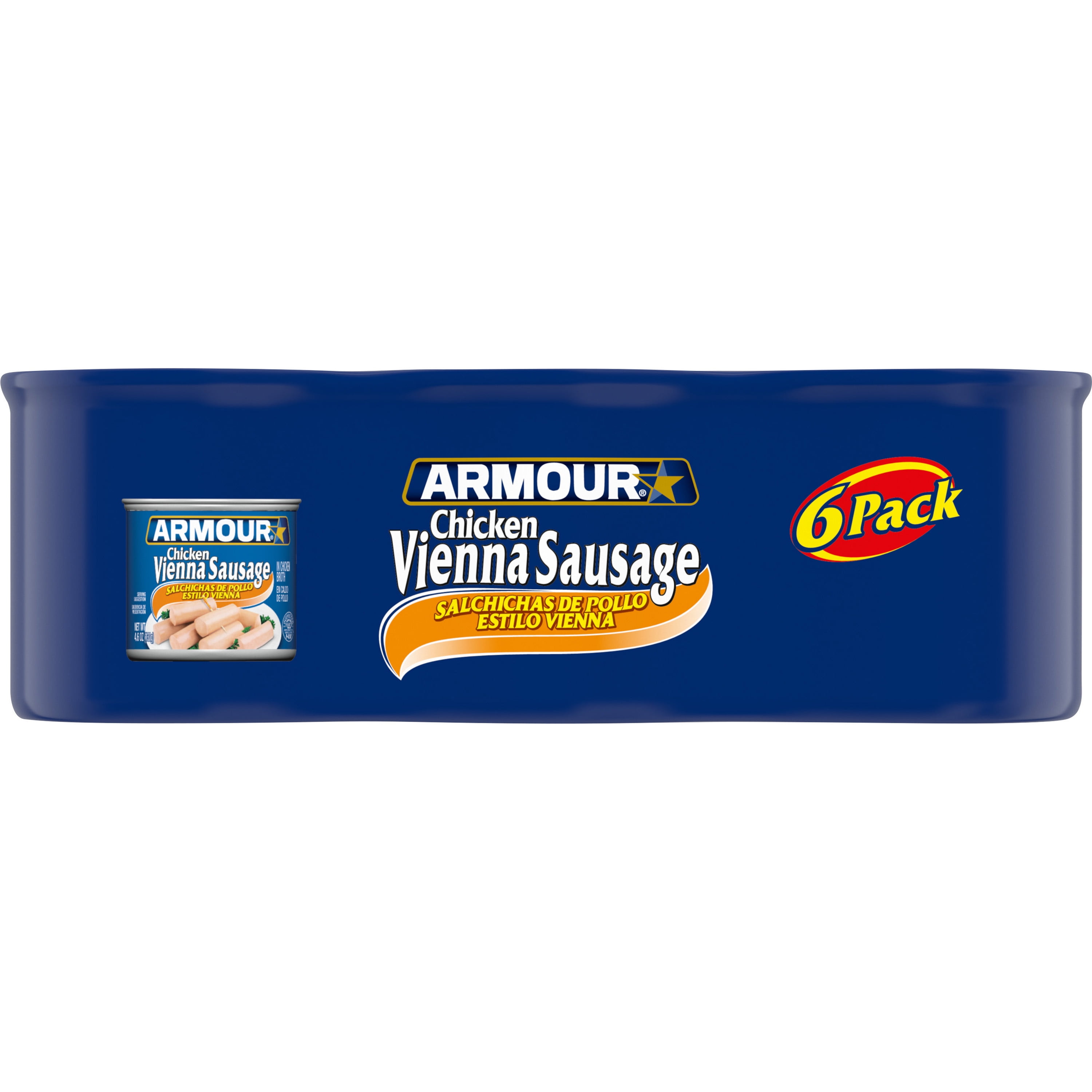 Buy Armour Chicken Vienna Sausage, 4.6 oz, 6 Count Can Online at Lowest ...